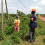 Travaux de déplacement de réseaux HTA BT EP projet réhabilitation route cechi anoumaba m'batto